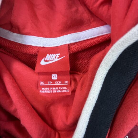 Nike Sportswear Sleeveless Hoodie Red Black White XS Pullover 2017 Style - Picture 6 of 10